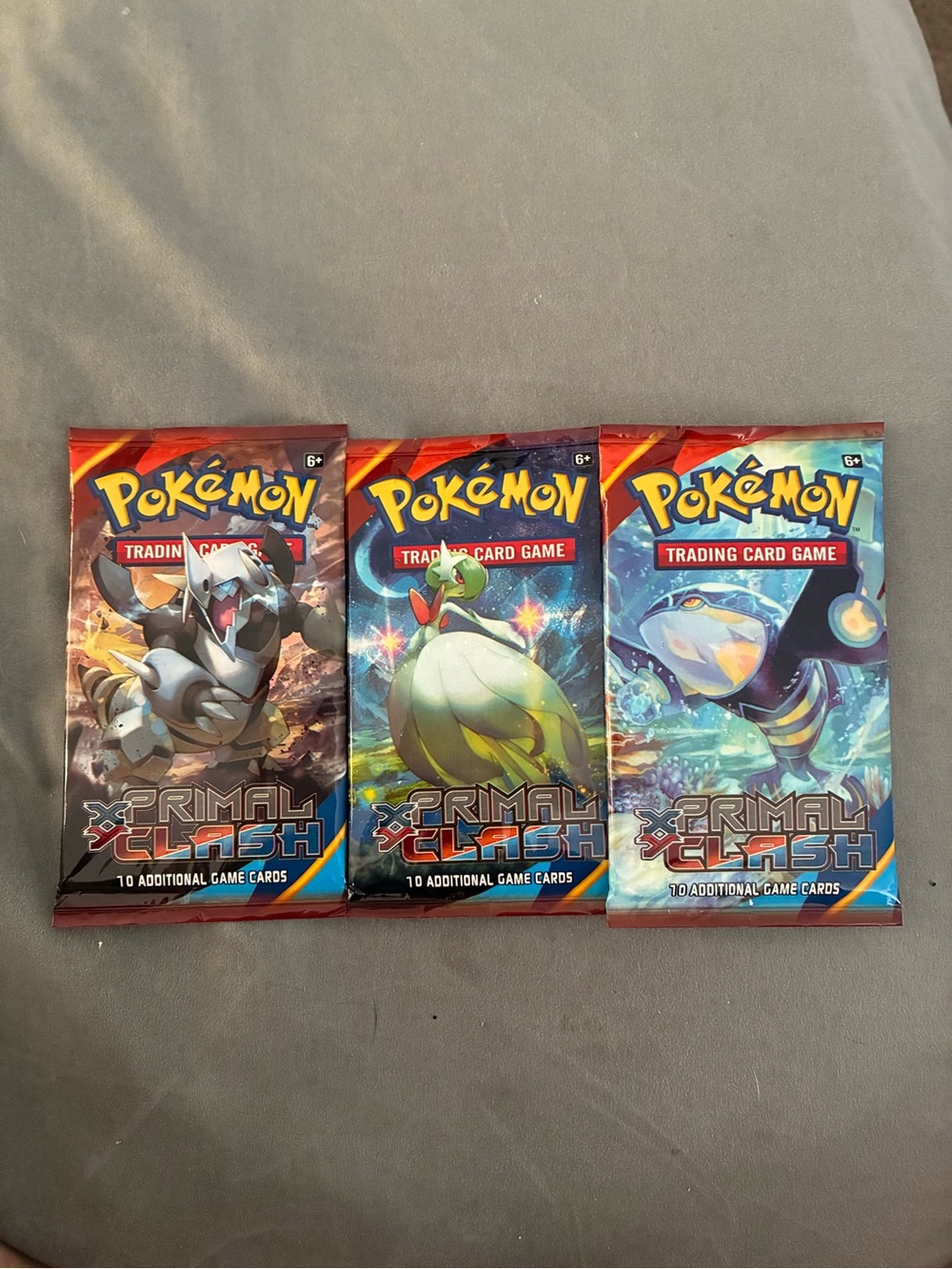 Pokémon XY Primal Clash Booster Pack Lot of 3 Sealed 2015